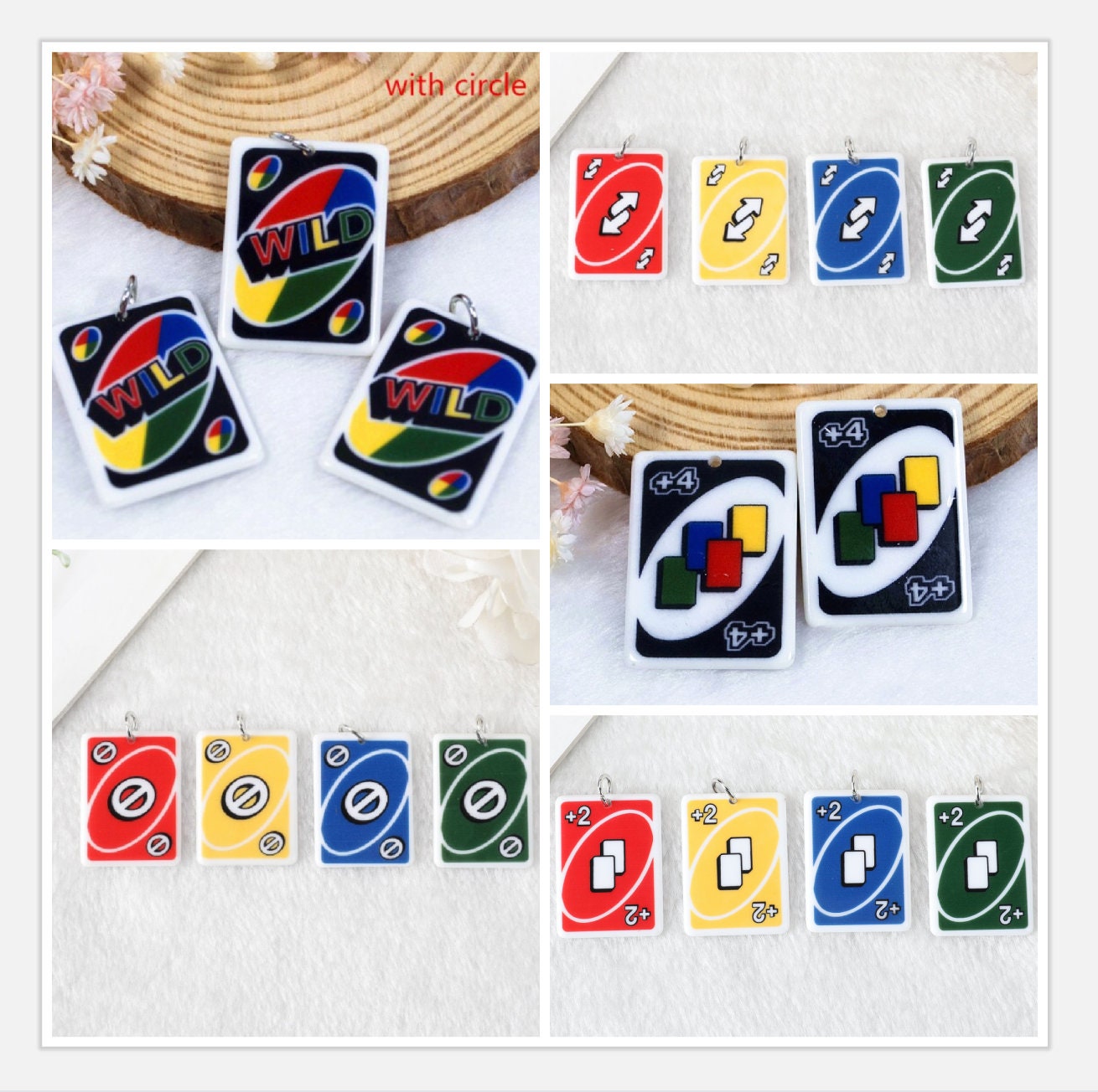 Uno Card Charms, UNO Cards Reverse, +Uno Game Card