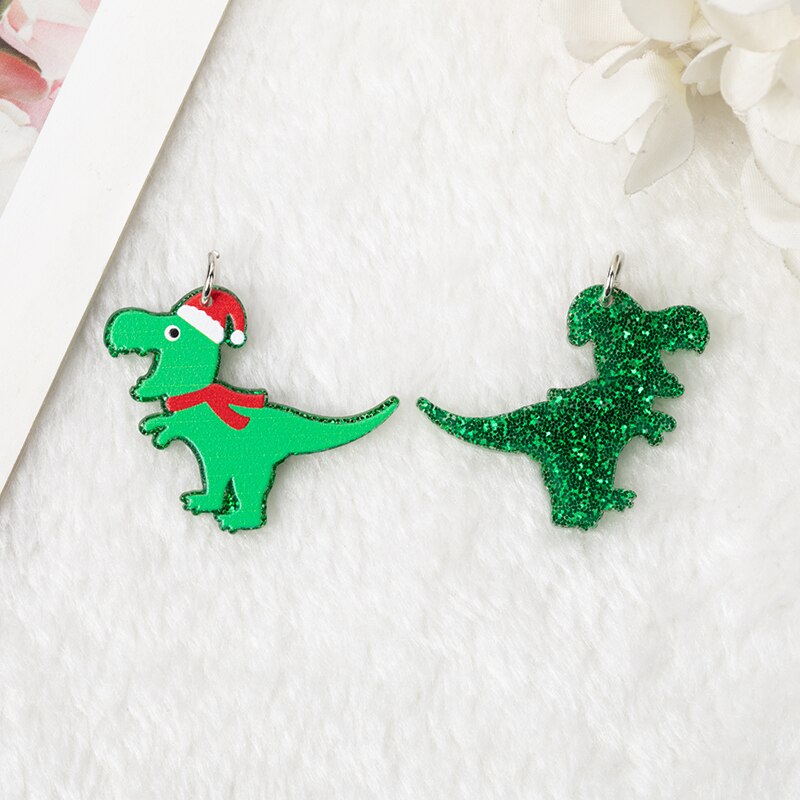 Christmas Acrylic Charms | Grinch Jewelry | Christmas Coffee Charms |  Pendant For Earring Necklace | DIY Making P109