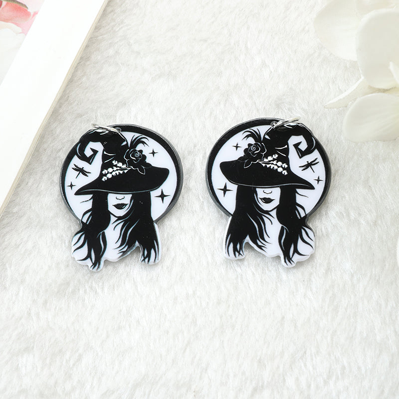 Witch Acrylic Charms | Norse Pagan Charms| Wicca Witch | Dead Moth Cha
