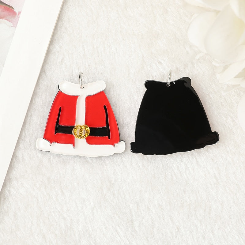 Christmas Acrylic Charms | Santa Claus | Snowman | Christmas Tree | Reindeer | Santa Coat and Hat | P108