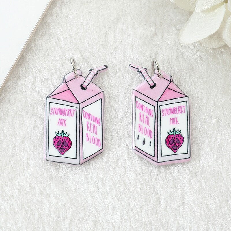 Pastel Goth Charms | Spooky Creative Charms | Coffin Charm | Tombstone  Charm| Grave Charm| Tomb Pendant | Goth Earring Necklace Ref: P12