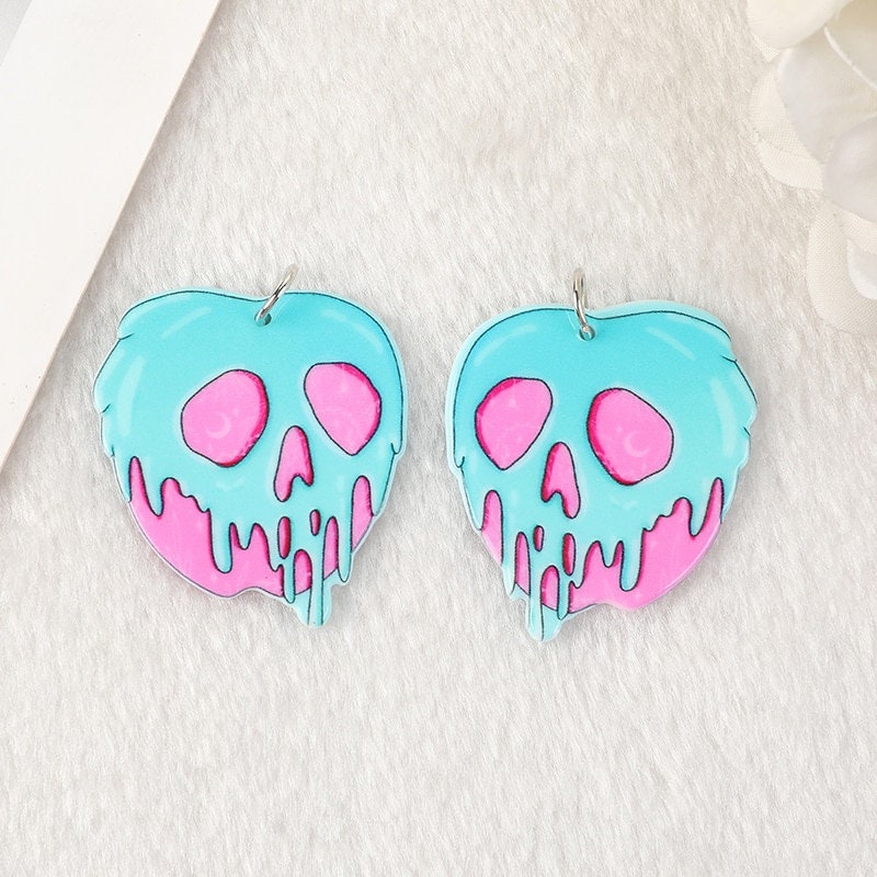 Goth charms earrings