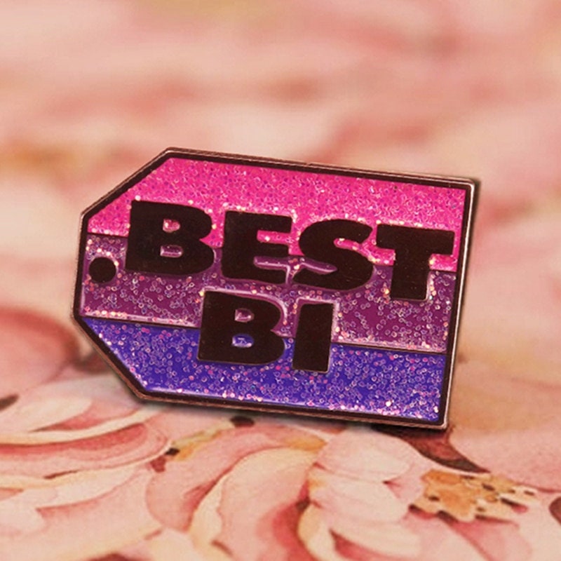 Bisexual Enamel Pin | Best Bi  Lapel Pin | BIsexual Fist Brooch | Pride Pin | LGBT Gift | Bisexual Power Pin | B1