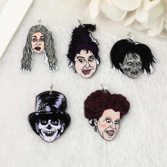 Hocus Pocus Charms | Sanderson Sisters Charms | Witches Charm | Horror Movies Charm | Hocus Pocus Pendant For Earring Necklace | DIY P61