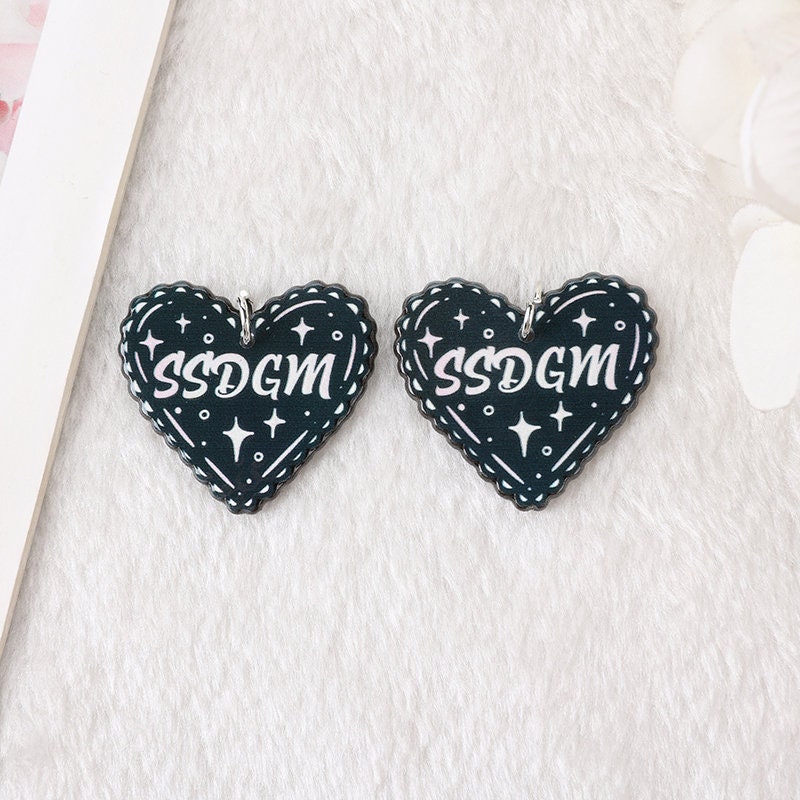 True Crime Acrylic Charms | Online Detective | Colorful TV | Heart SSDGM Stay Sexy, Don't Get Murdered | Bloody Legs Girl | Wine Glass P86