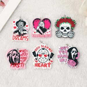 Halloween Horror Acrylic Charms – Horror Movie & Slasher Pendants Ref: P45