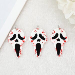 Bloody Skull Halloween Horror Acrylic Charms | Ref: P30