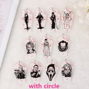 🩸 Horror Movie Acrylic Charms | Classic Horror Characters | Ref: P194