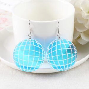 Disco Ball Clear Acrylic Charms or Earrings | Music Festival | Party DIY Jewelry | Ref: P441